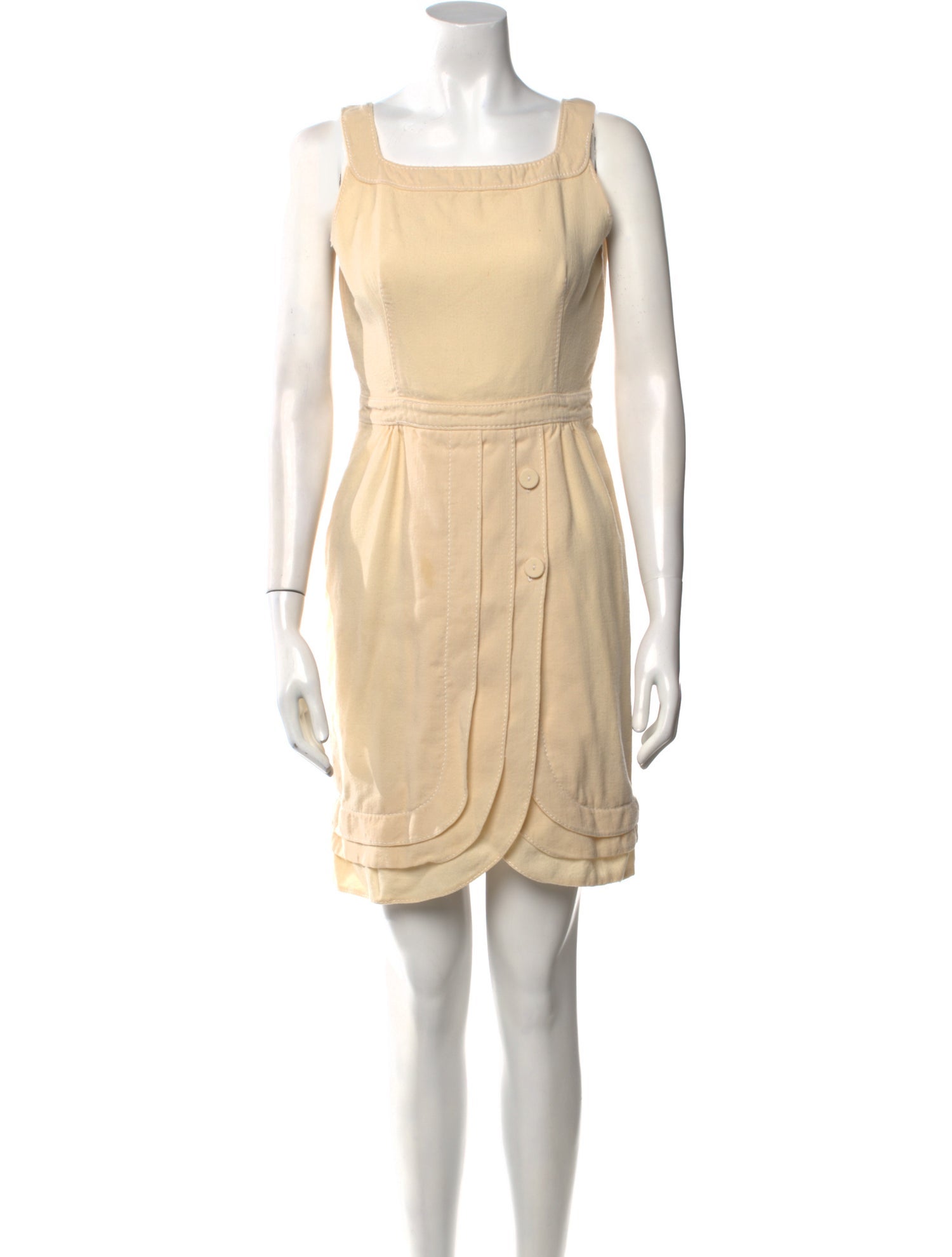 Valentino Square Neckline Mini Dress