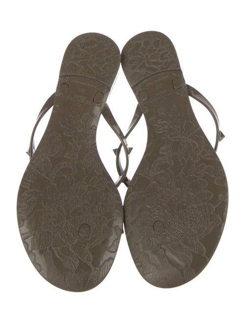 Valentino Rockstud Accents Rubber Slides