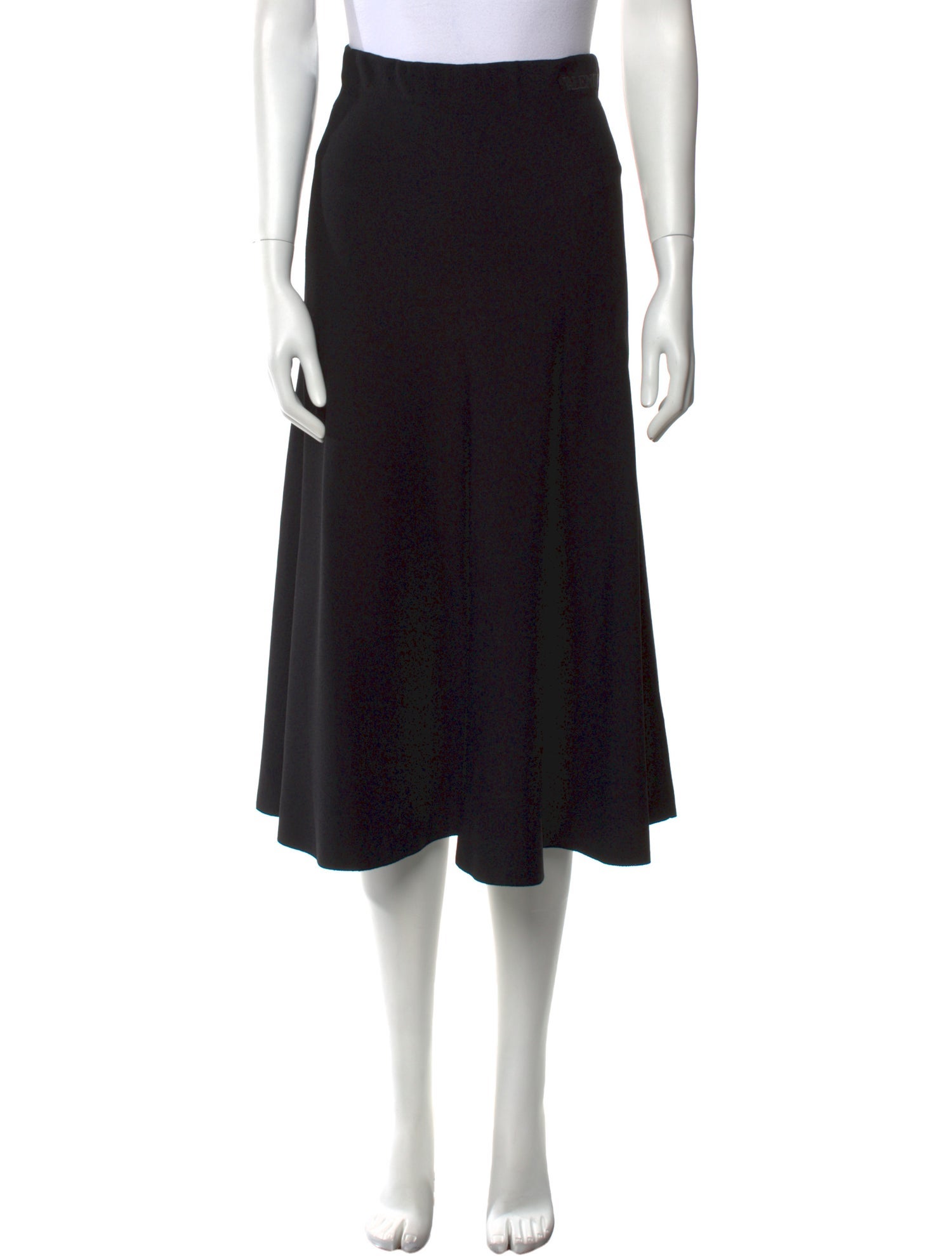 Valentino Embroidered Accent Midi Length Skirt