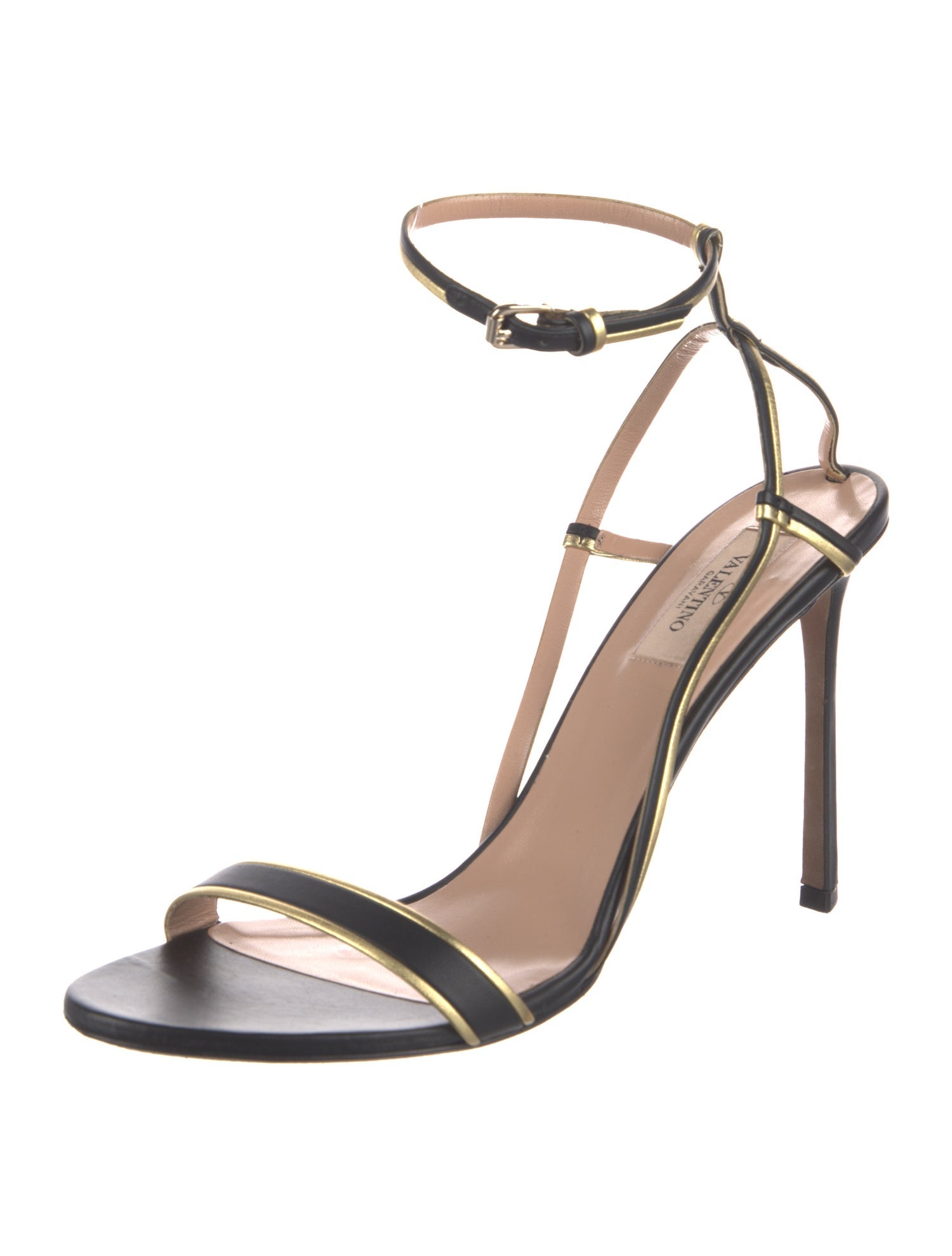 Valentino Rockstud Accents Leather Sandals