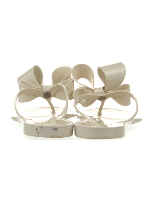 Valentino Rubber Bow Accents Slides