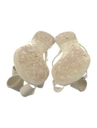 Valentino Rubber Bow Accents Slides