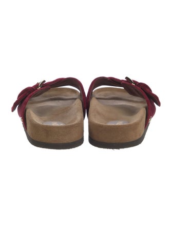 Valentino Velvet Slides