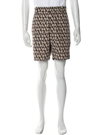 Valentino Printed Flat Front Shorts