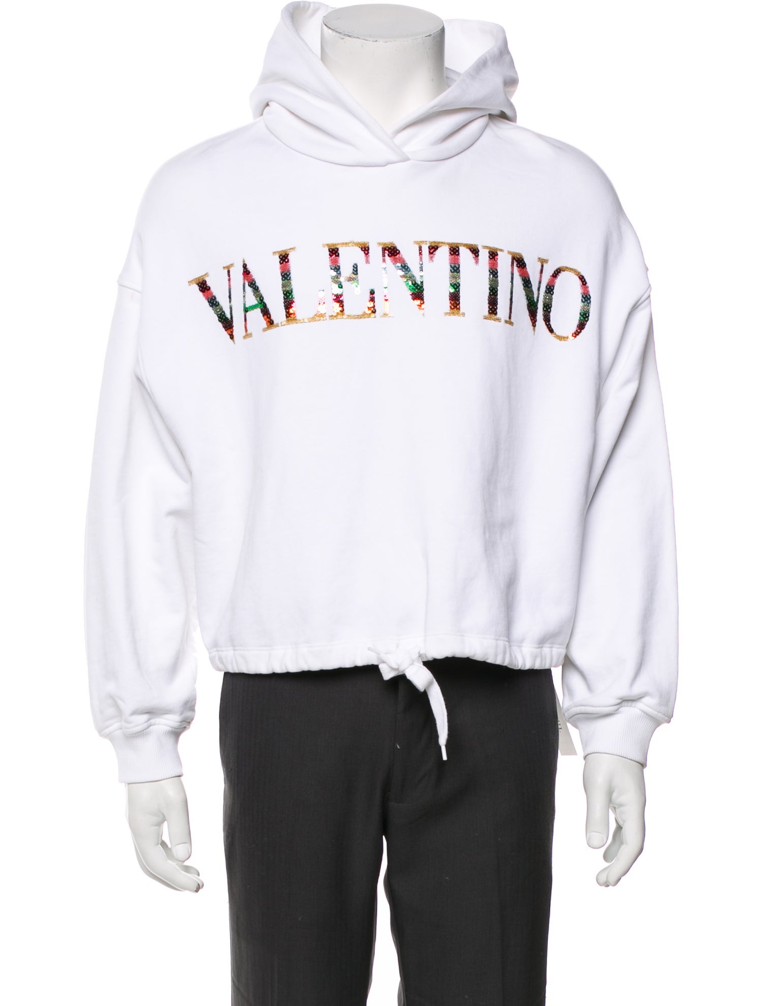Valentino Graphic Print Crew Neck Hoodie