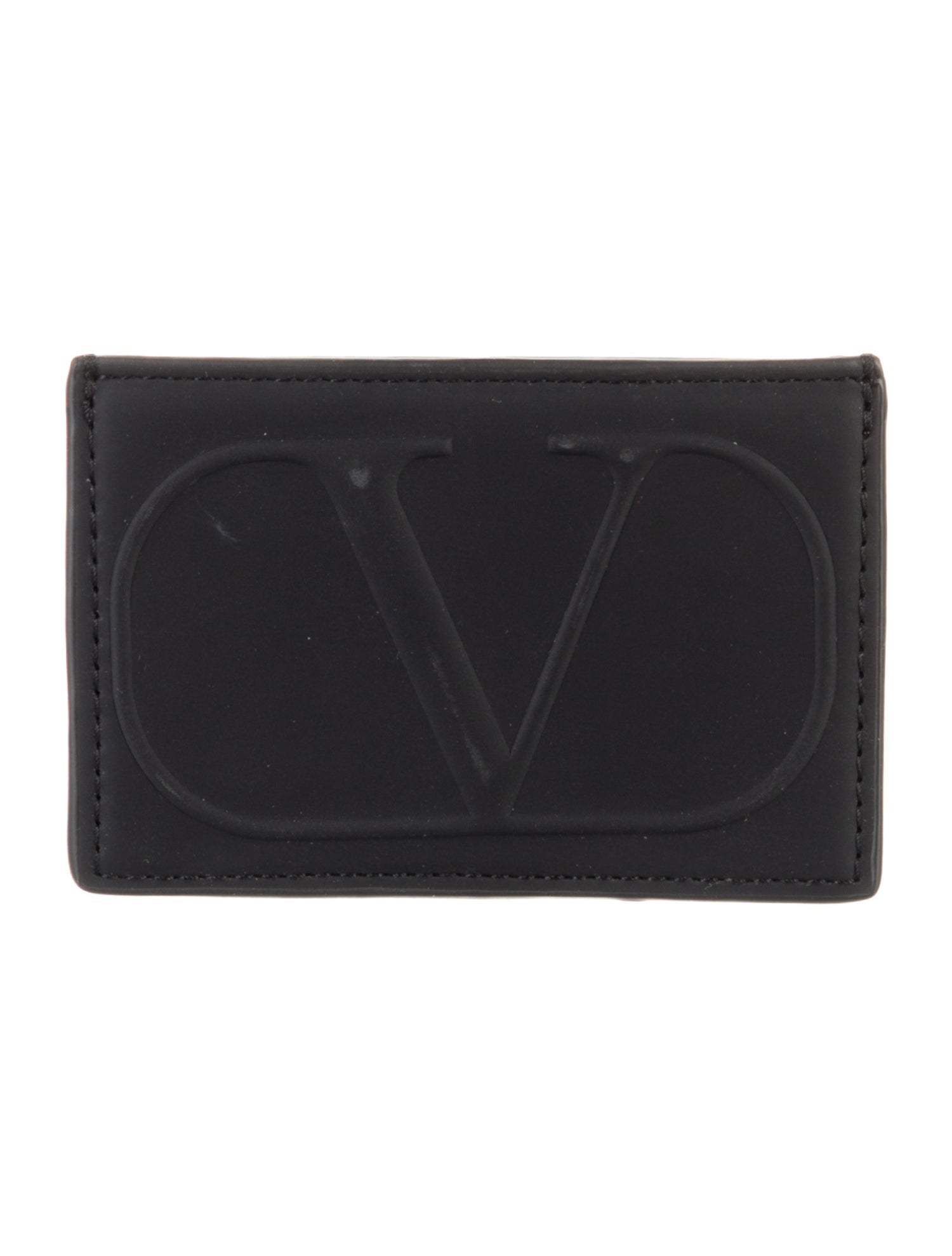 Valentino Vlogo Vegan Leather Card Holder
