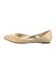 Valentino Canvas Crystal Embellishments Flats