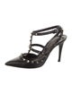 Valentino Rockstud Accents Leather Gladiator Sandals