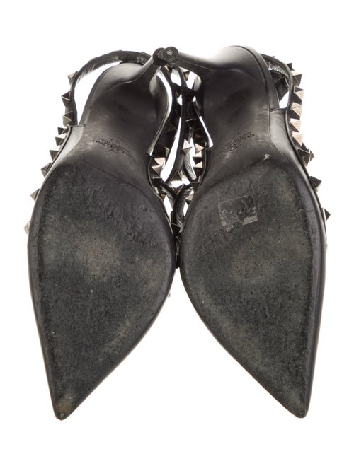Valentino Rockstud Accents Leather Gladiator Sandals