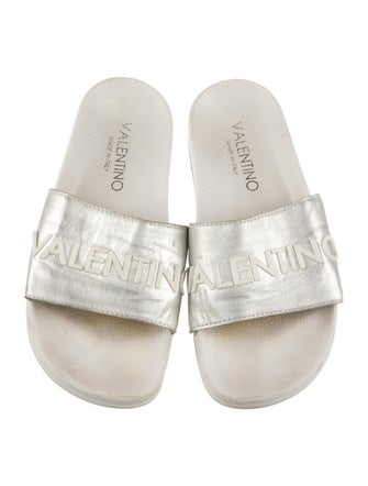 Valentino Leather Slides