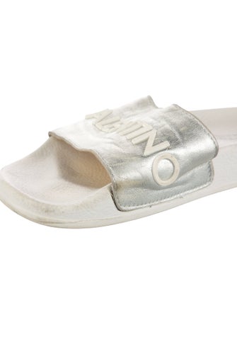 Valentino Leather Slides