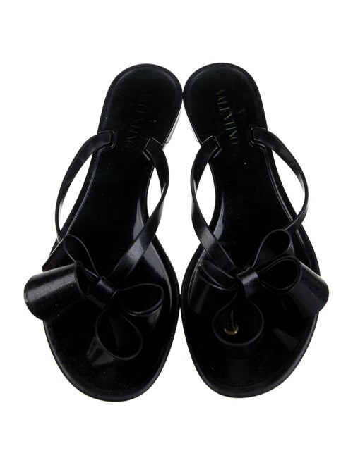 Valentino Rockstud Accents Rubber Slides