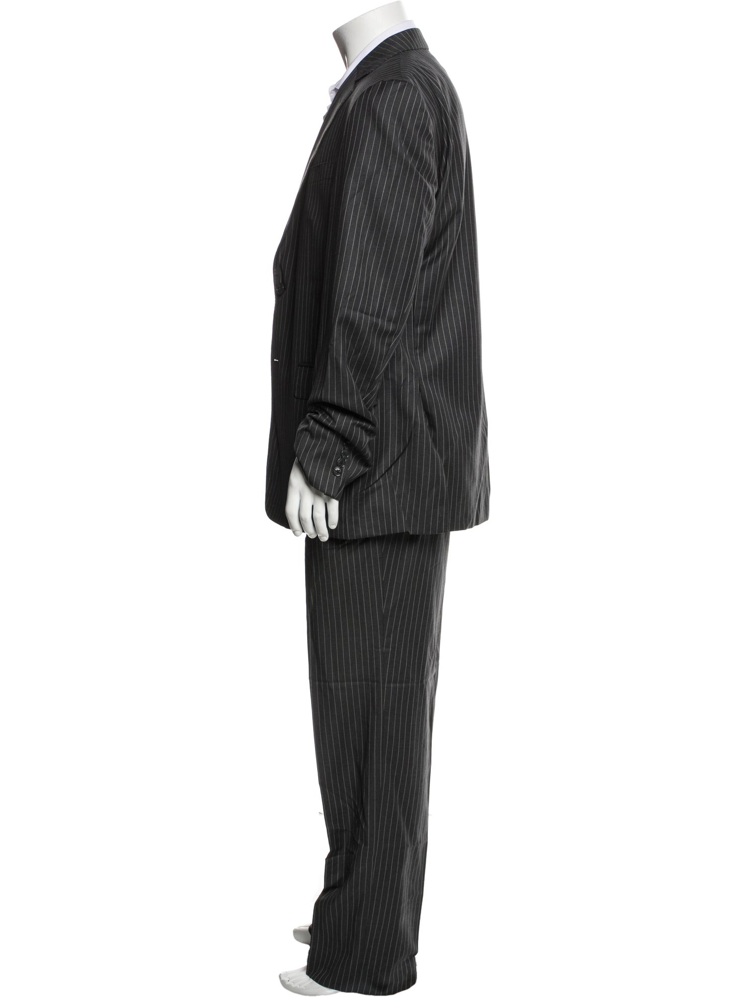Valentino Wool Striped Two-Piece Suit
