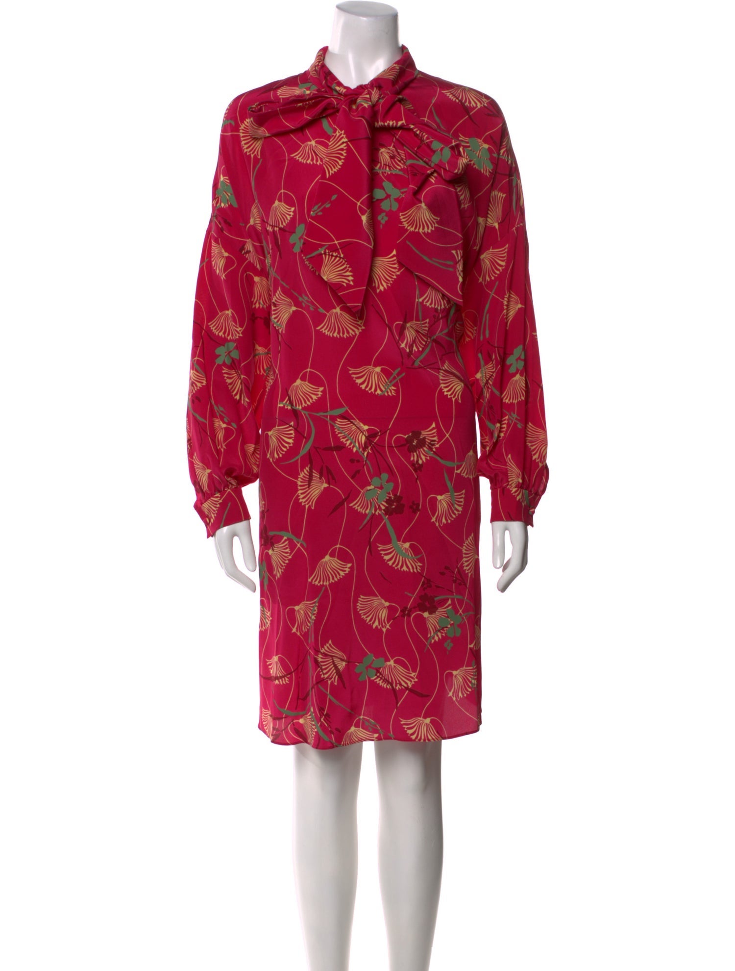 Valentino Silk Knee-Length Dress w/ Tags