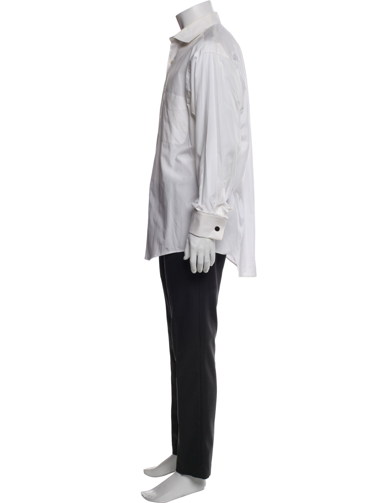 Valentino Vintage Late 1980's - Early 1990's Tuxedo Shirt