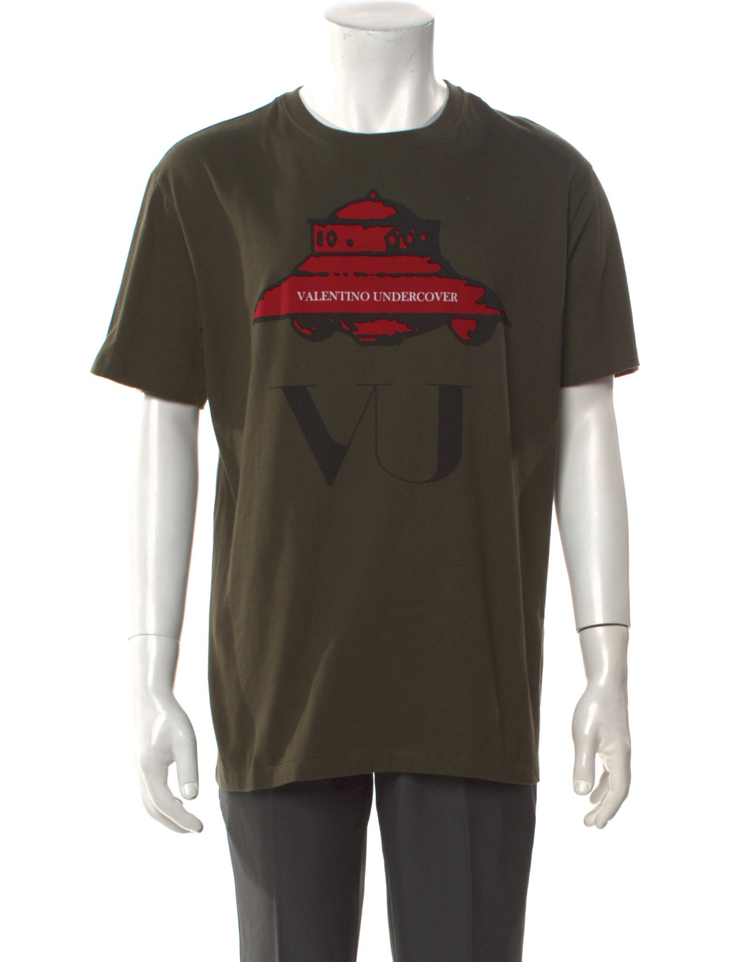 Valentino Graphic Print Crew Neck T-Shirt w/ Tags