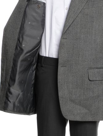 Valentino Virgin Wool Tweed Pattern Peacoat