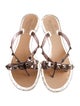 Valentino Rockstud Accents Rubber Flip Flops