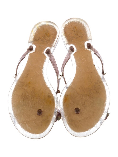 Valentino Rockstud Accents Rubber Flip Flops