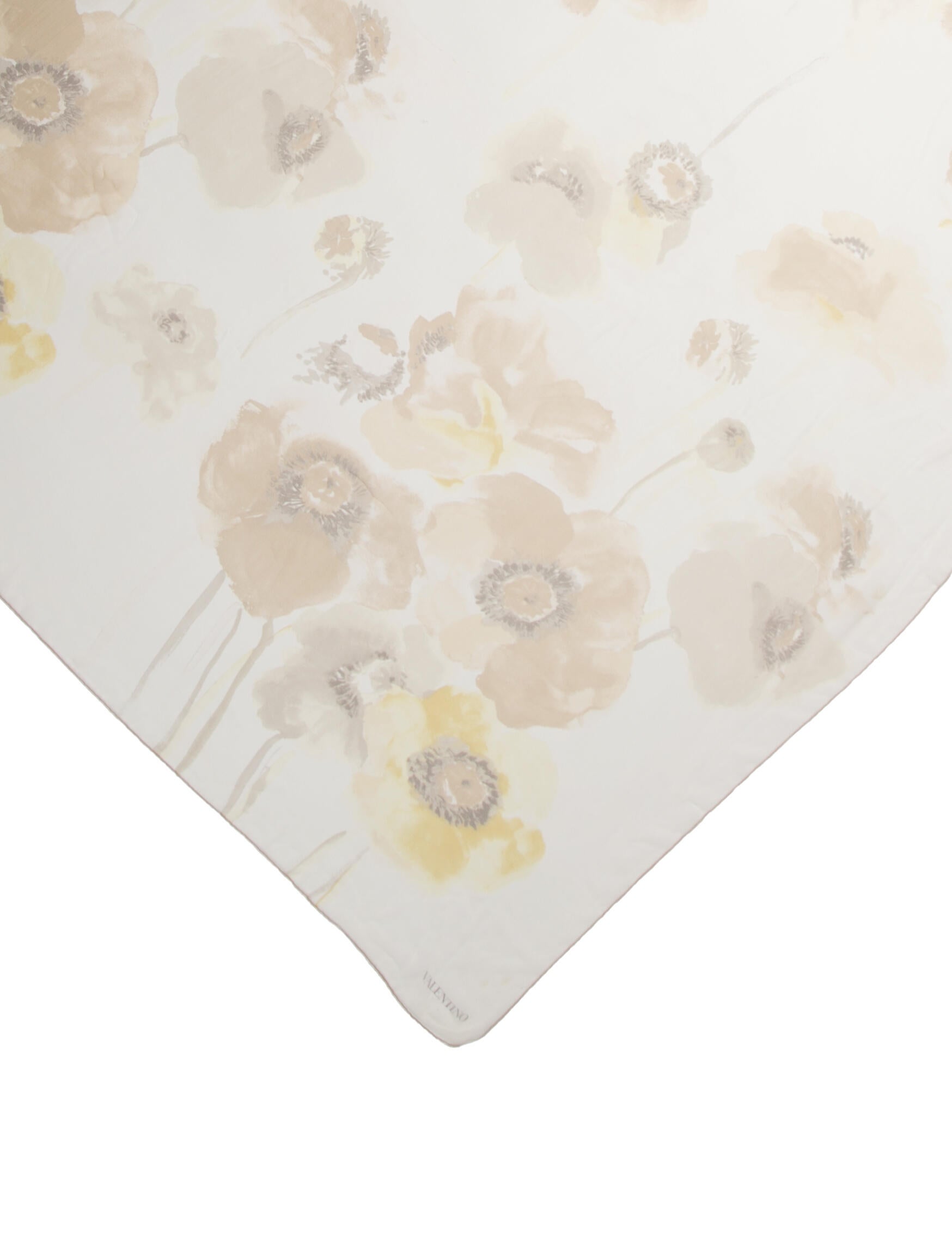 Valentino Silk Floral Print Shawl