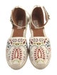 Valentino Leather Printed Espadrilles