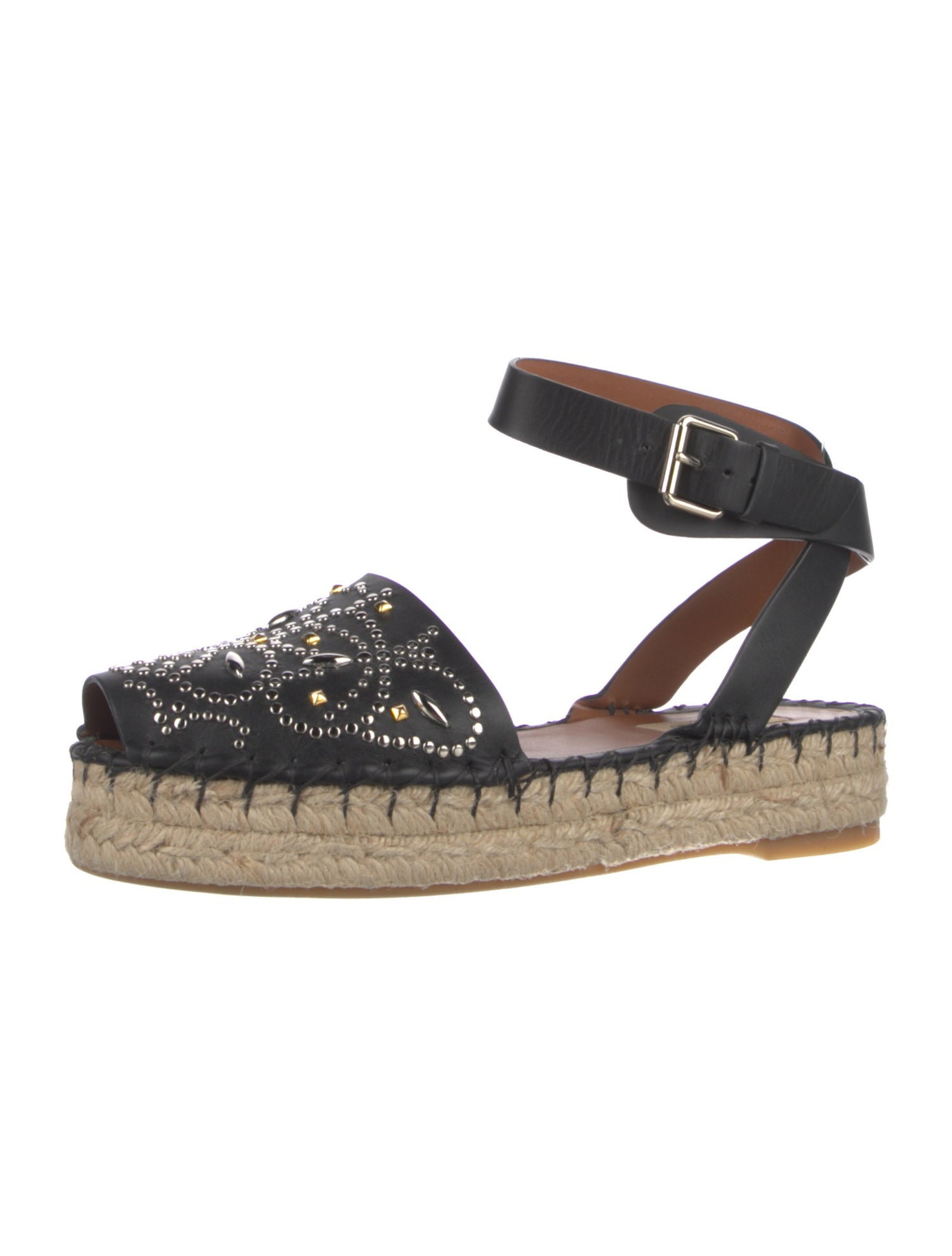 Valentino Suede Studded Accents Slingback Pumps