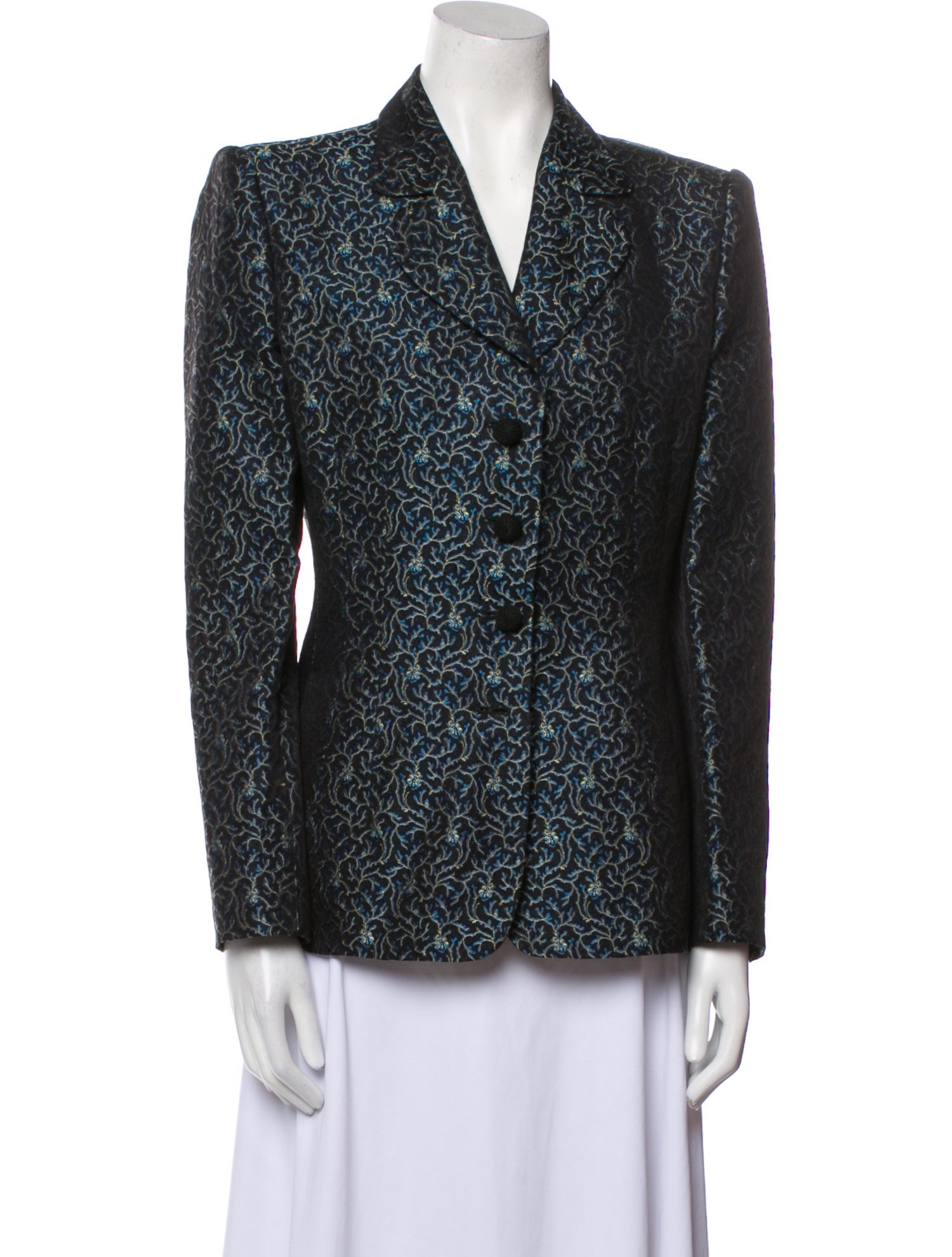 Valentino Wool Printed Blazer