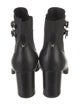 Valentino Rockstud Accents Leather Lace-Up Boots