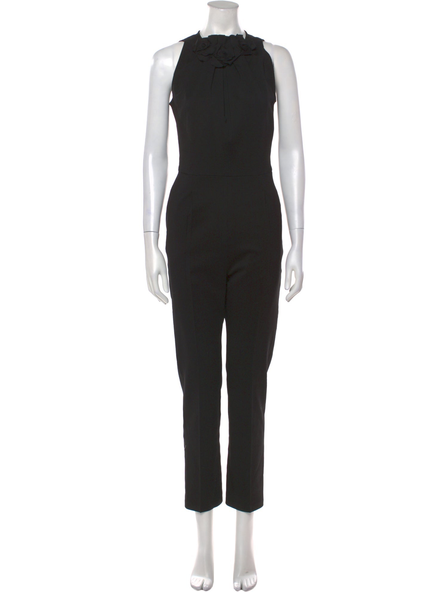 Valentino Virgin Wool Crew Neck Jumpsuit