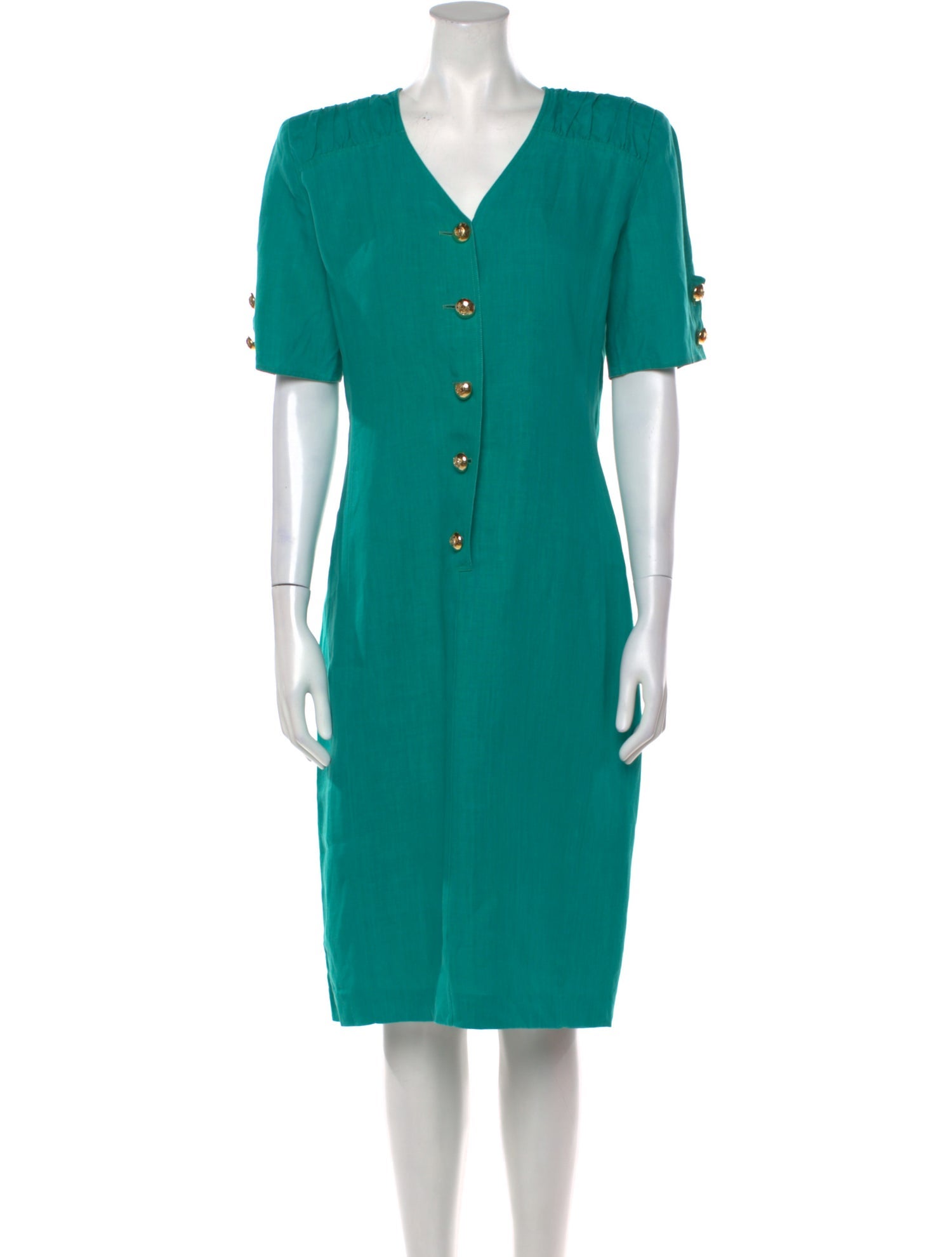 Valentino V-Neck Midi Length Dress