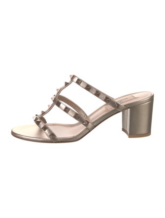 Valentino Rockstud Accents Leather Gladiator Sandals w/ Tags