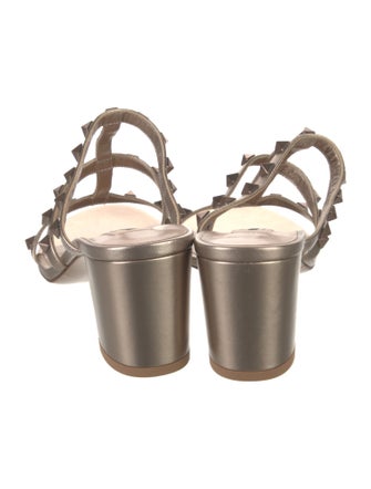 Valentino Rockstud Accents Leather Gladiator Sandals w/ Tags