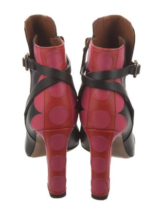 Valentino Leather Printed Boots