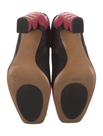 Valentino Leather Printed Boots