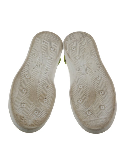 Valentino Rockstud Accents Leather Sneakers