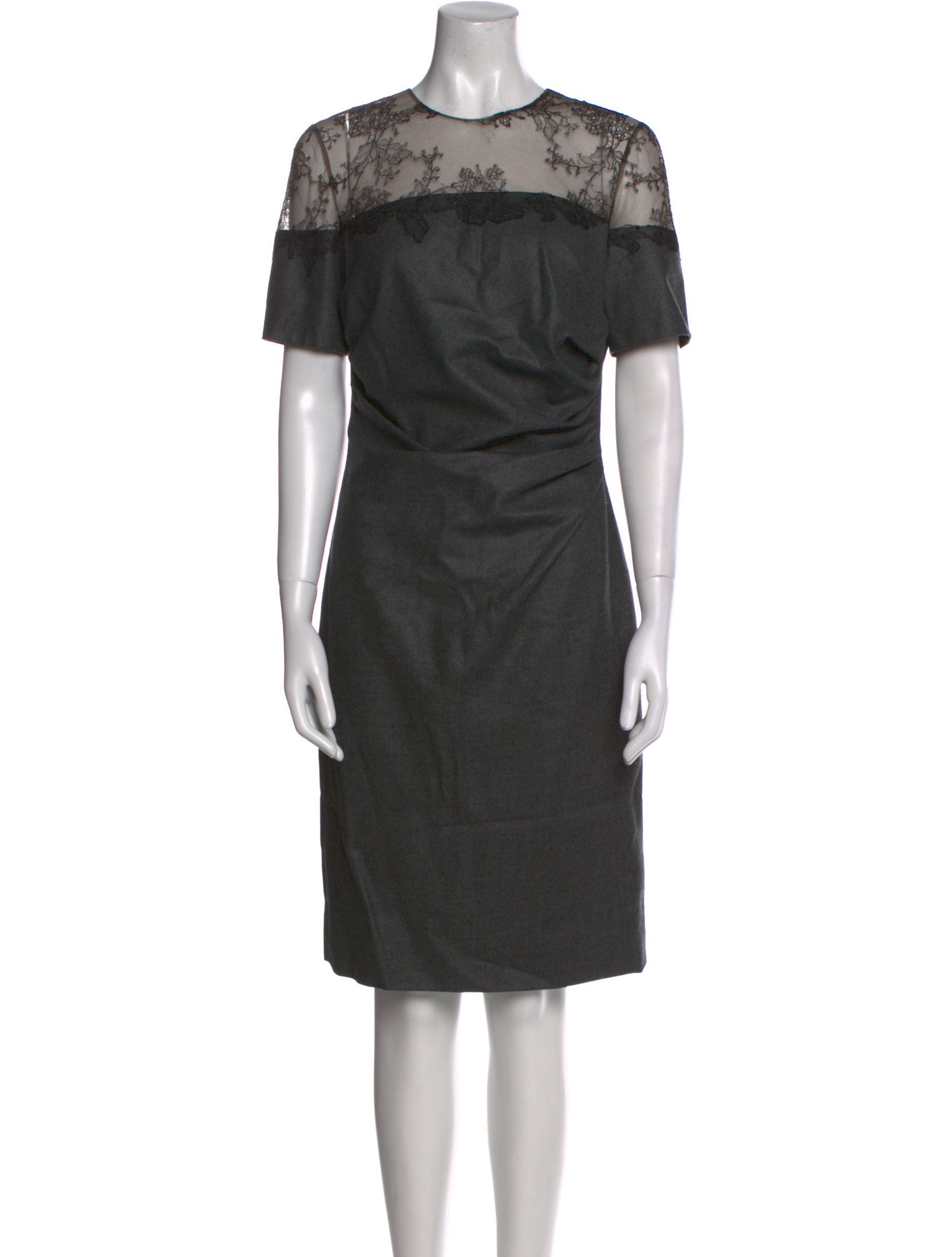 Valentino Wool Knee-Length Dress