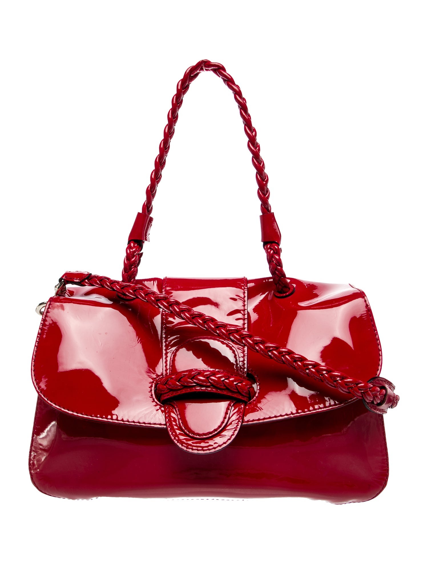 Valentino Patent Leather Shoulder Bag