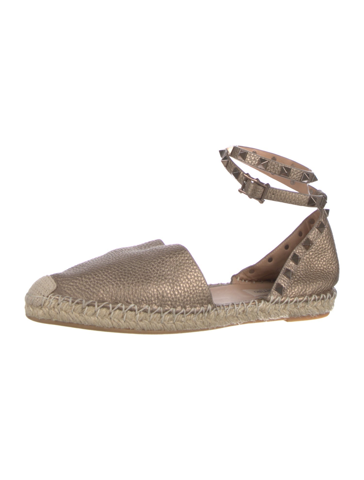 Valentino Espadrille Rockstud Accents Espadrilles