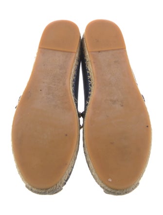 Valentino Rockstud Accents Denim Espadrilles