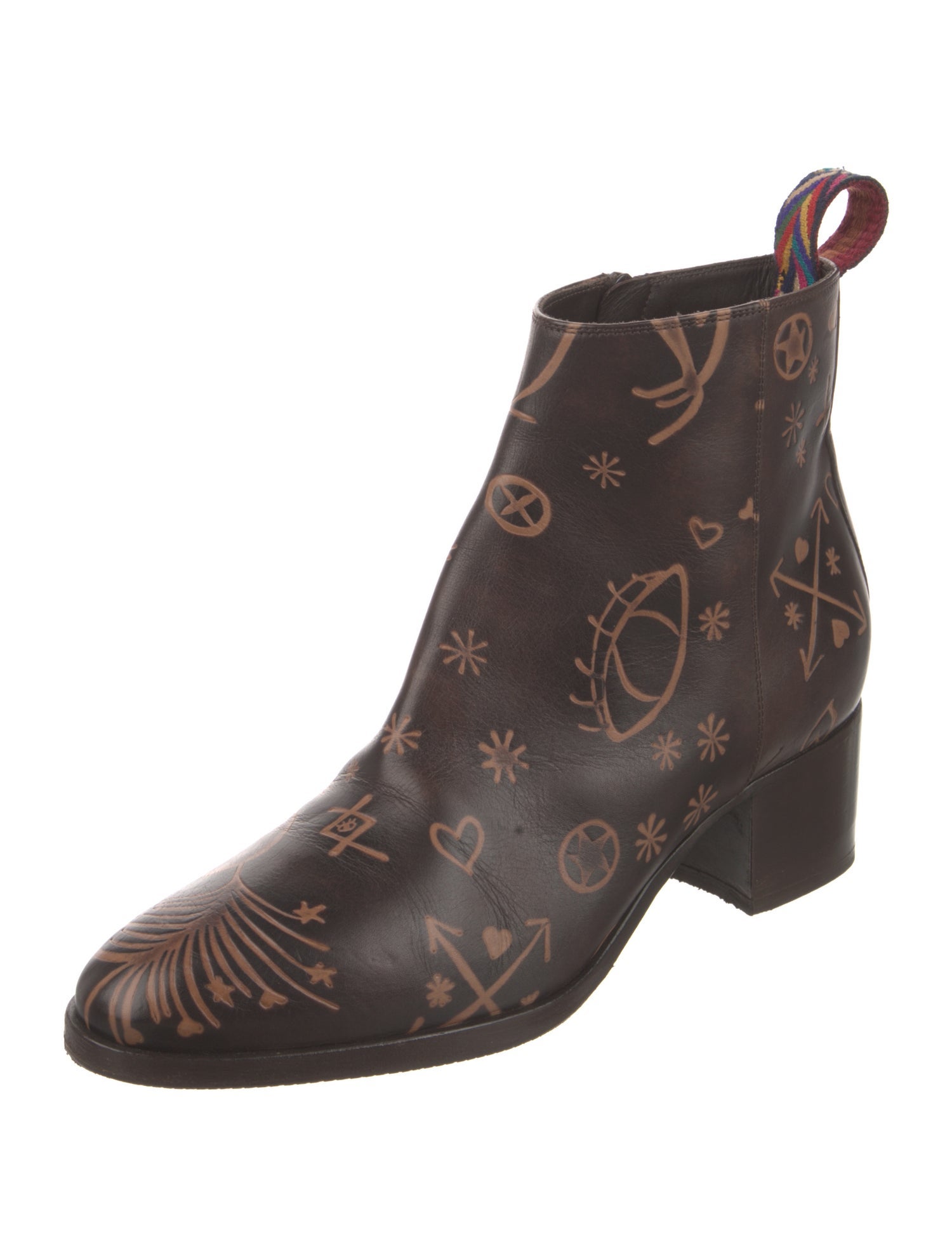 Thomas Wylde Skull Cross Knee Boots - Neutrals Boots, Shoes