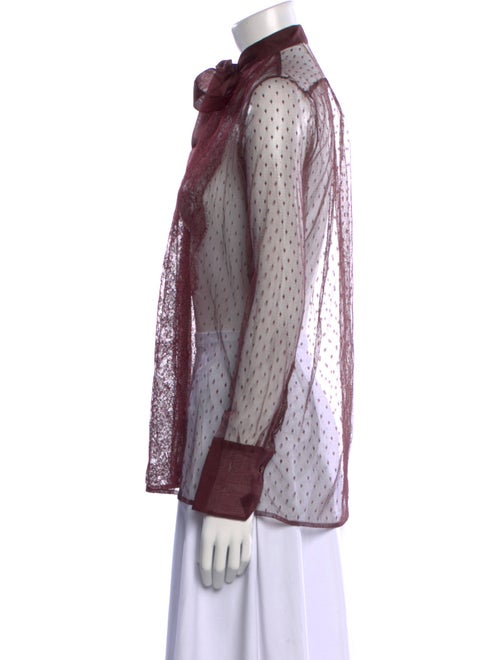 Valentino Lace Lace Pattern Button-Up Top
