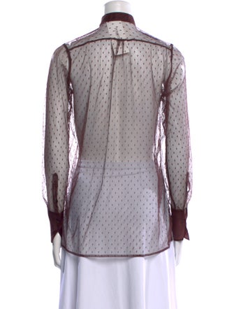 Valentino Lace Lace Pattern Button-Up Top