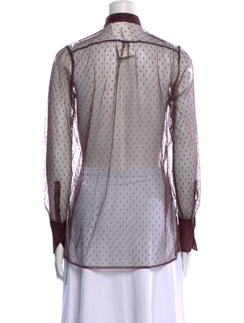 Valentino Lace Lace Pattern Button-Up Top