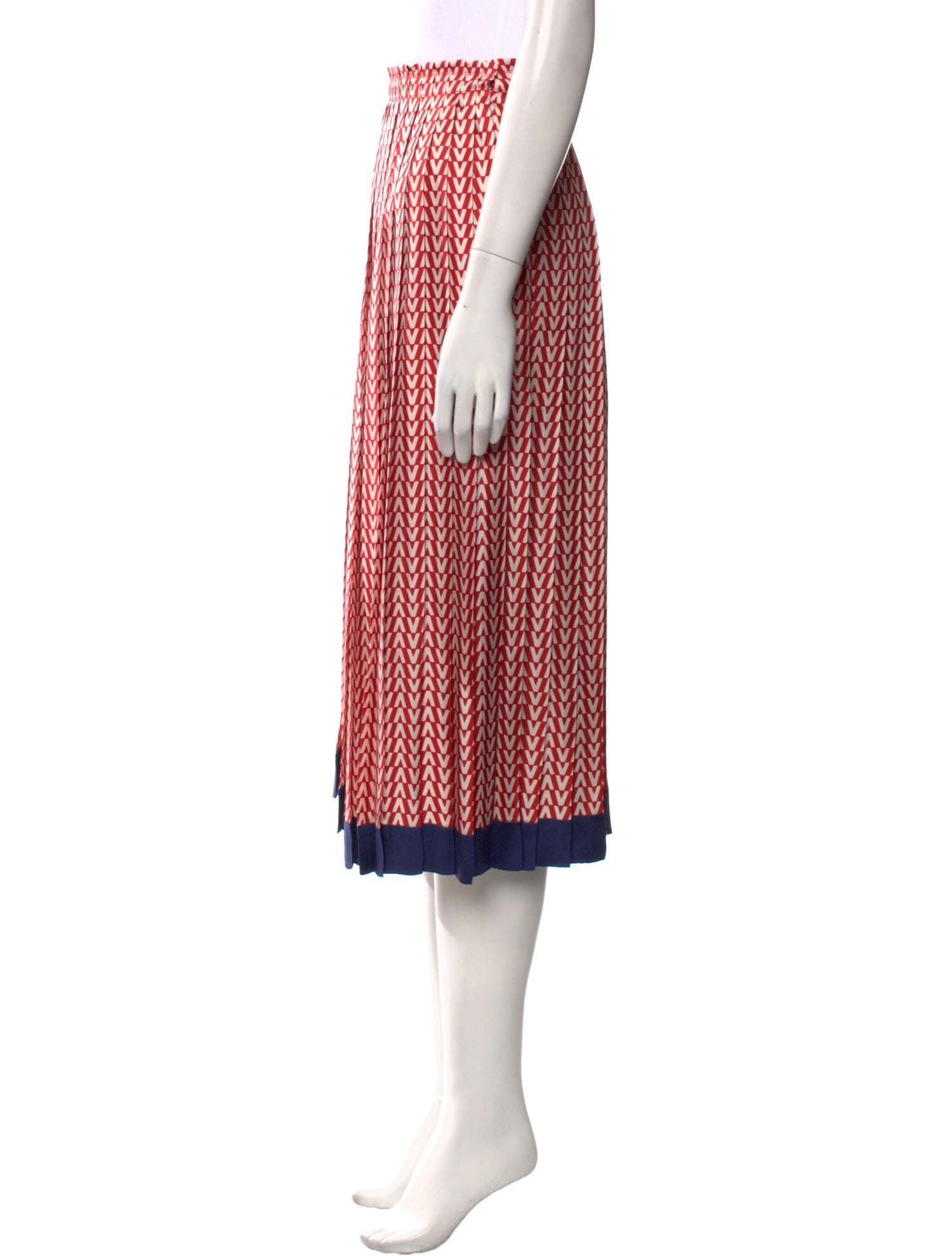 Valentino Silk Midi Length Skirt