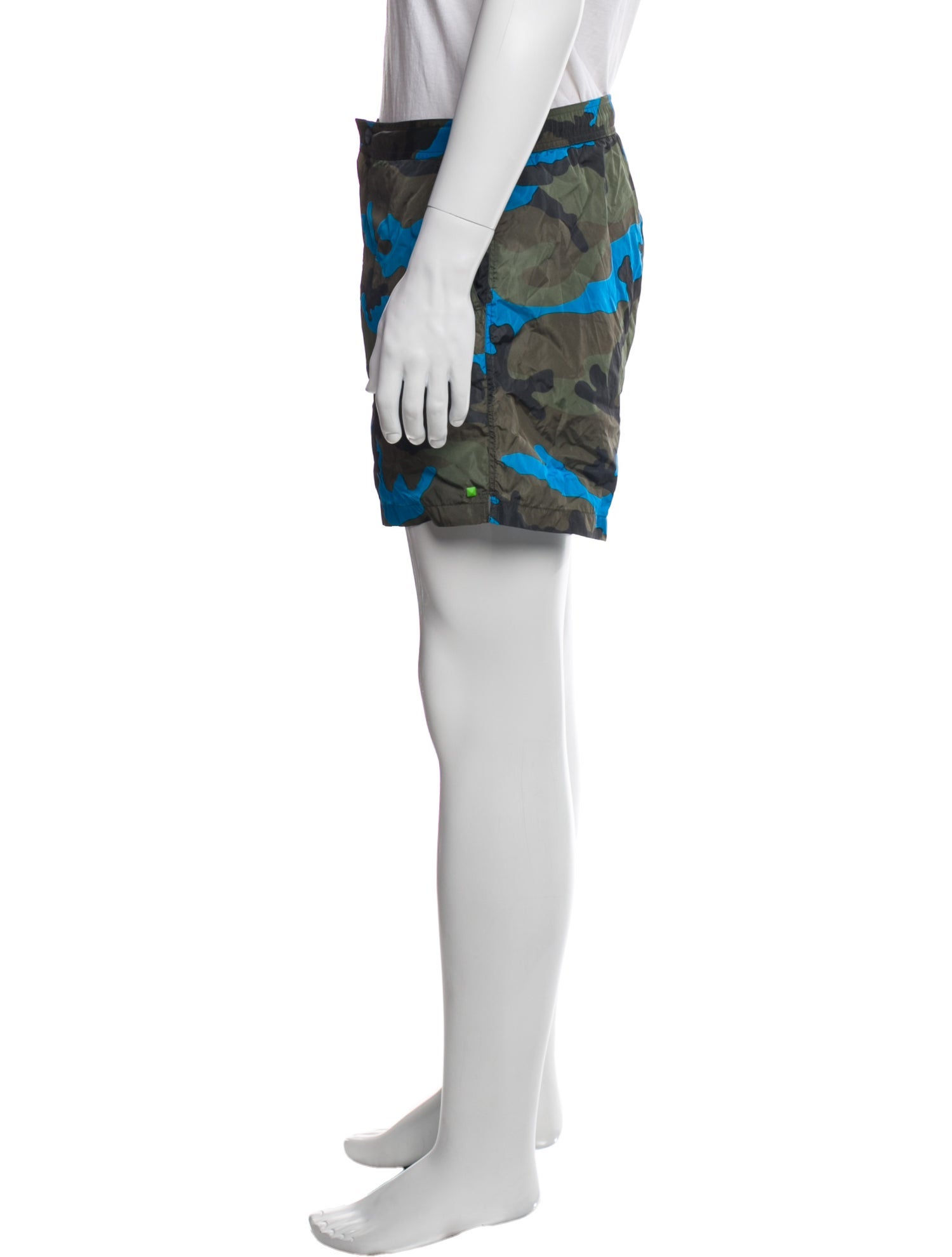 Valentino Rockstud Accents Printed Swim Trunks