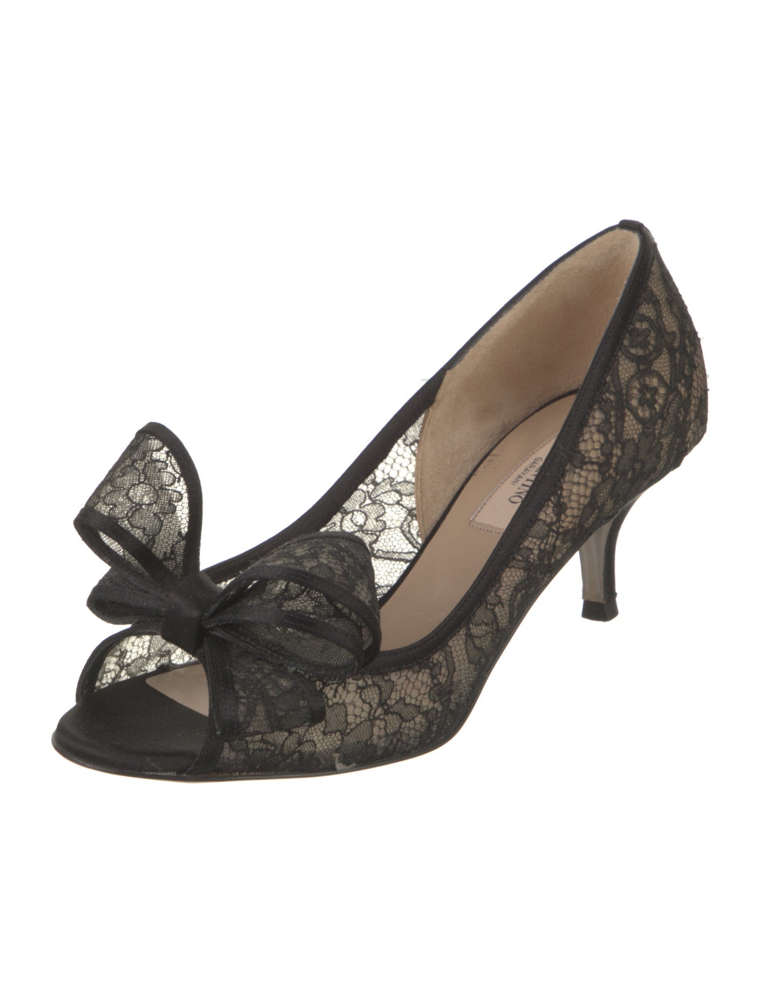 Valentino Lace Lace Pattern Pumps