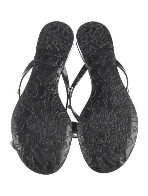 Valentino Rockstud Accents Rubber Slides