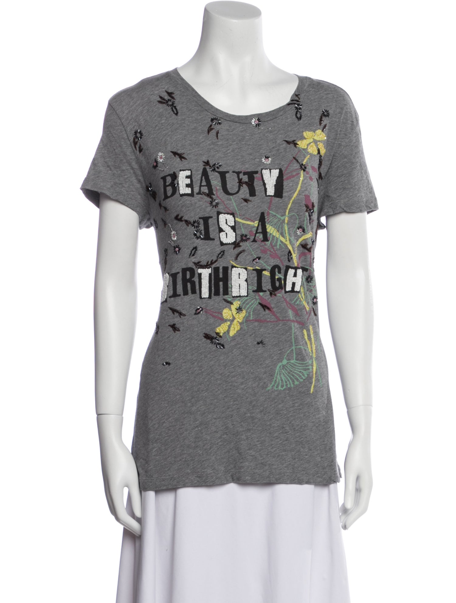Valentino Graphic Print Scoop Neck T-Shirt