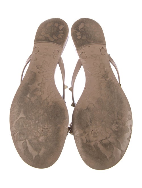 Valentino Rockstud Accents Rubber Slides