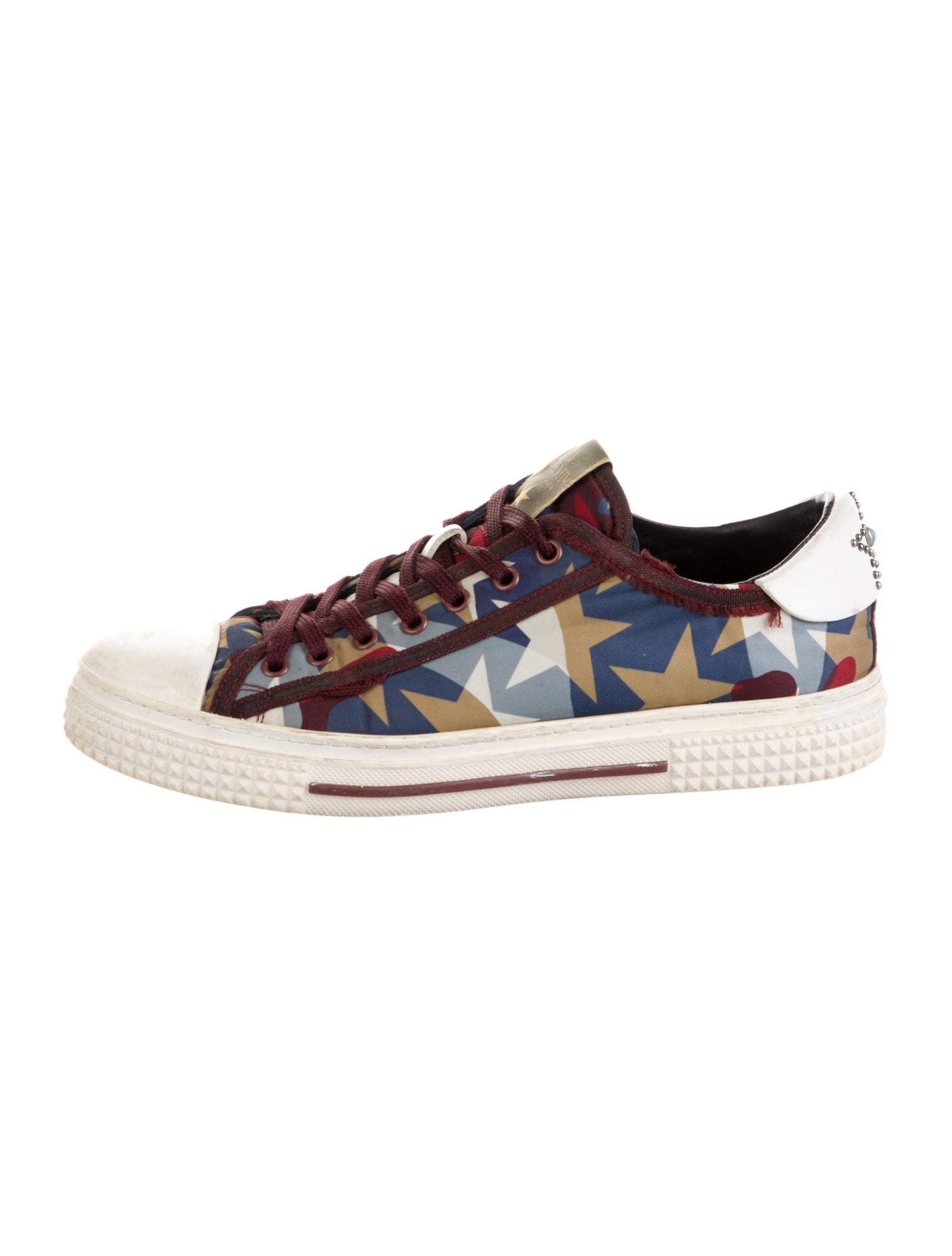 Valentino Canvas Printed Sneakers